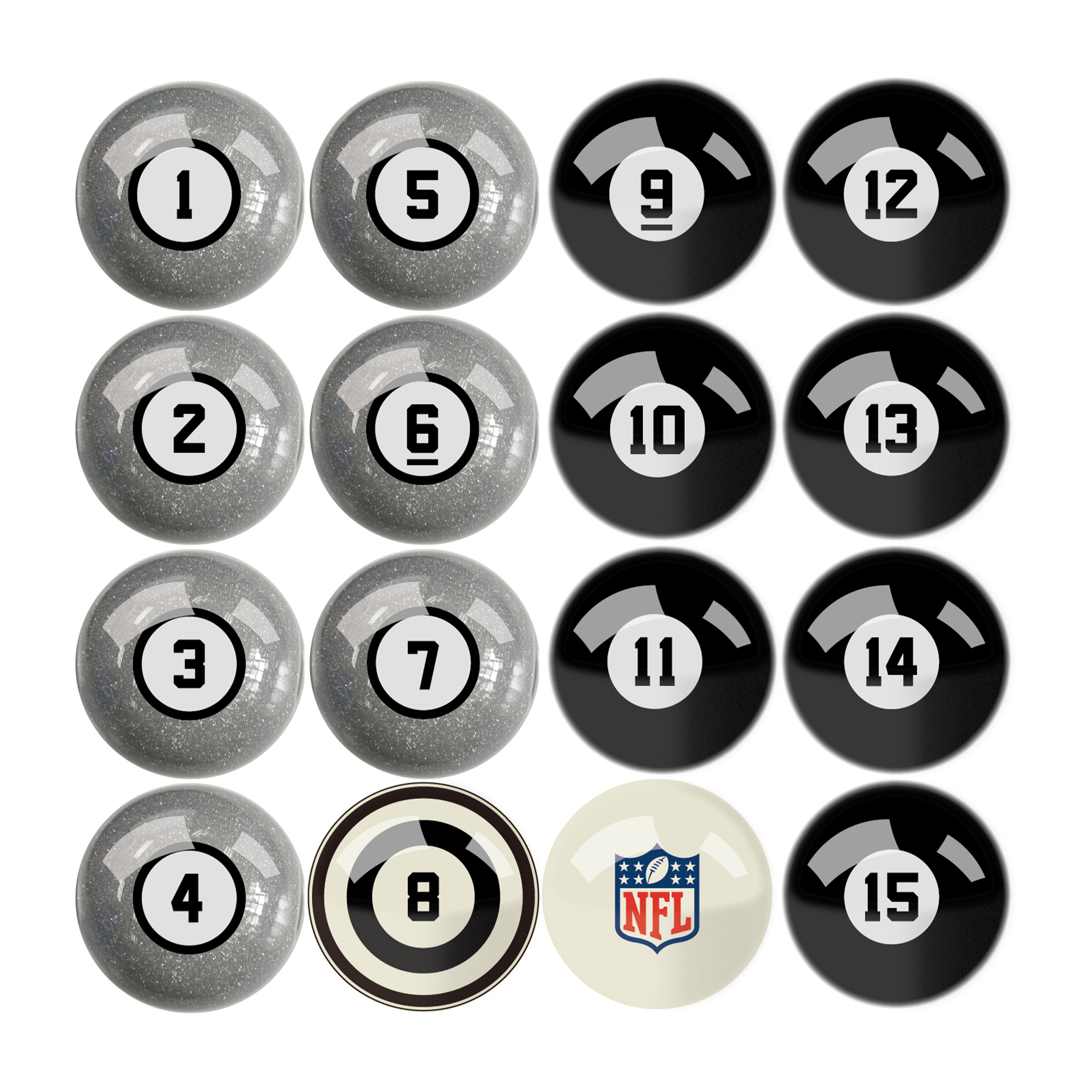 detroit lions regulation billiard ball set