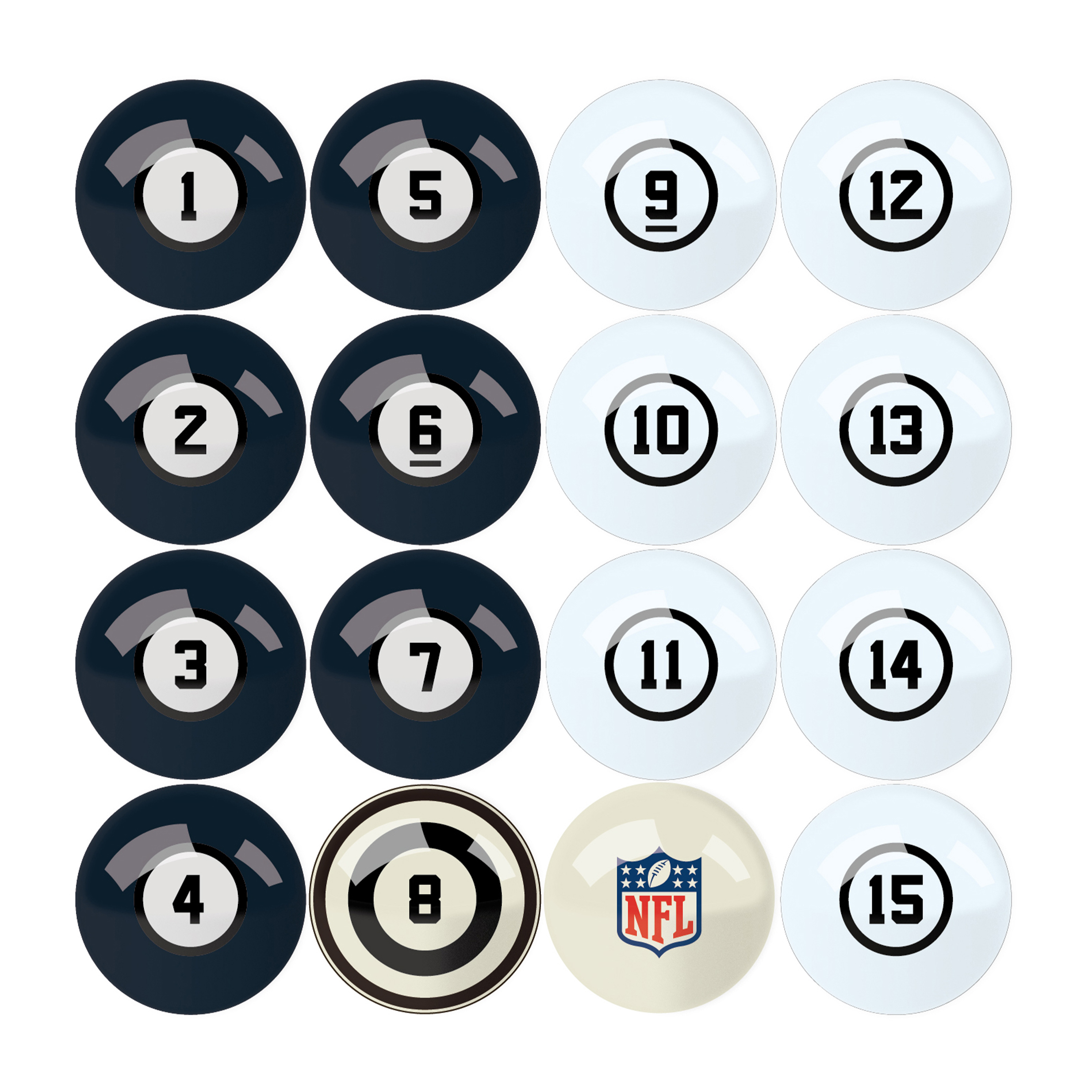 houston texans regulation billiard ball set