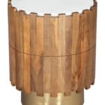 Natural Round Side Table with Sleek Design and Sturdy Construction 14 Natural Round Side Table with Sleek Design and Sturdy Construction