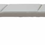 Gray Upholstered Bench with Steel Frame and Faux Leather Seat 8 Gray Upholstered Bench with Steel Frame and Faux Leather Seat