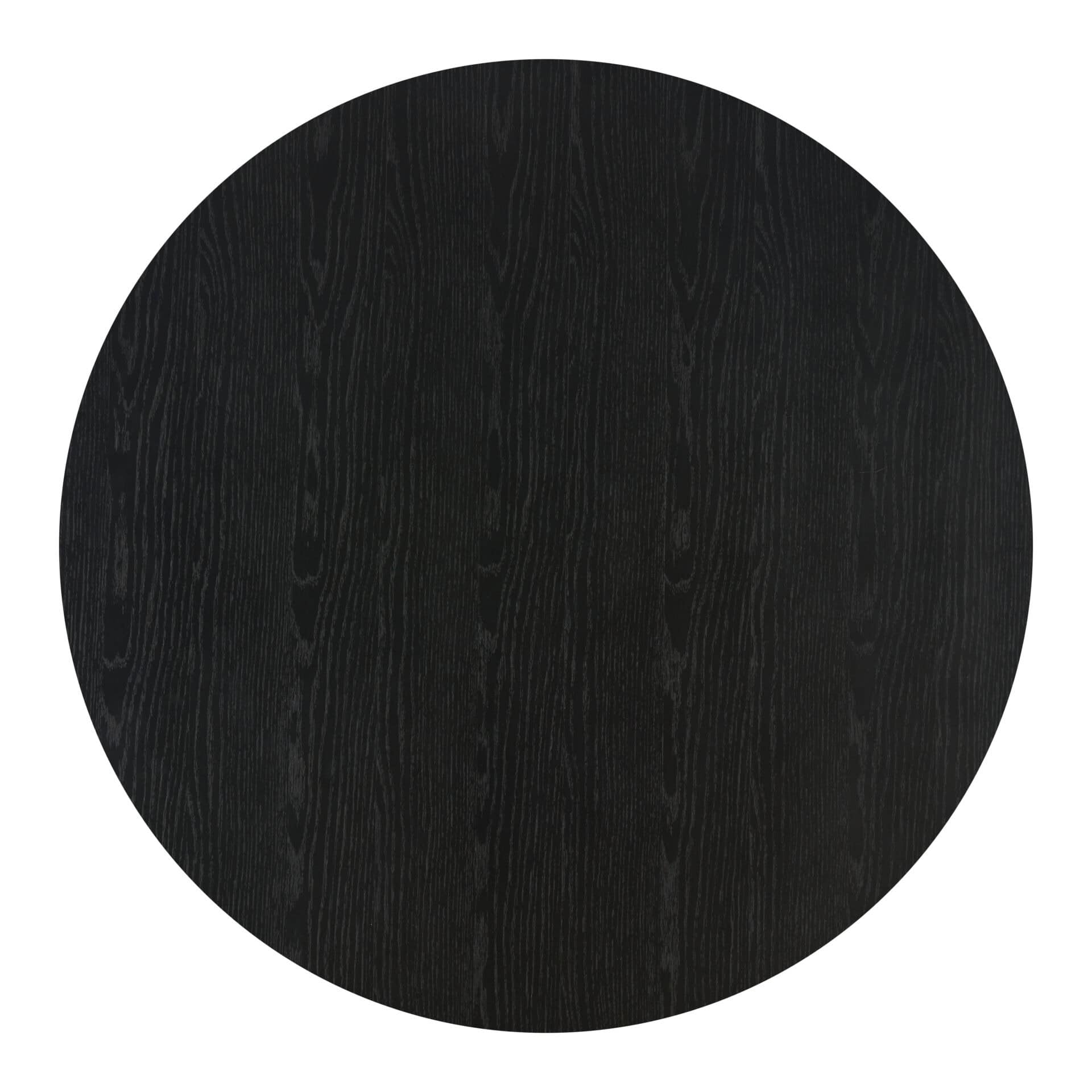 Round Black & Walnut Coffee Table with Storage and Elegant Wood Legs 7 Round Black & Walnut Coffee Table with Storage and Elegant Wood Legs - Image 7