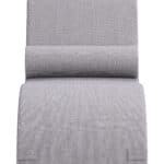 Gray Outdoor Lounge Chair with Weather-Resistant Foam and Olefin Fabric