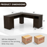 66 Inch L-Shaped Computer Desk with Drawers and Keyboard Tray 39 66 Inch L-Shaped Computer Desk with Drawers and Keyboard Tray