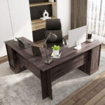 Space-Saving L-Shaped Desk with Drawers, Keyboard Tray, and Cabinet 19 Space-Saving L-Shaped Desk with Drawers, Keyboard Tray, and Cabinet
