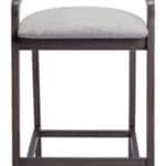 Contemporary Rubberwood Counter Stool in Dove Gray and Espresso (Set of 2) 10 Contemporary Rubberwood Counter Stool in Dove Gray and Espresso (Set of 2)