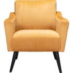 Boho Chic Yellow Accent Chair with Wood Legs and Tufted Seat 14 Boho Chic Yellow Accent Chair with Wood Legs and Tufted Seat