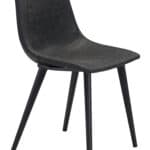 Modern Industrial Dining or Office Chair in Vintage Black (Set of 2) 12 Modern Industrial Dining or Office Chair in Vintage Black (Set of 2)