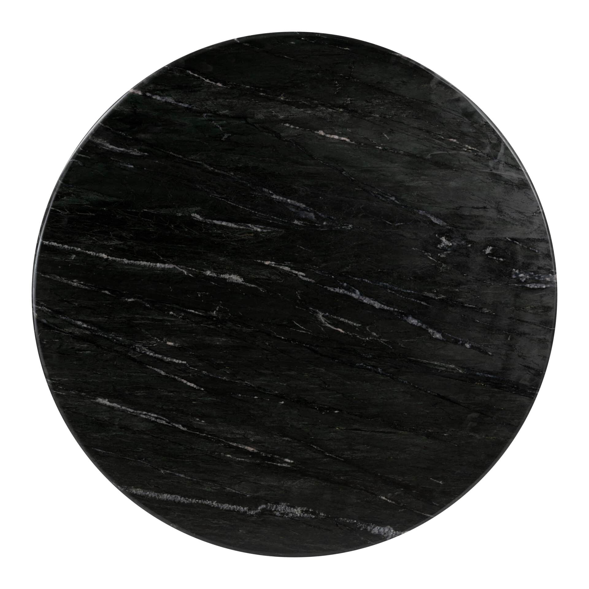 Round Marble and Acacia Dining Table with Storage 5 Round Marble and Acacia Dining Table with Storage - Image 5