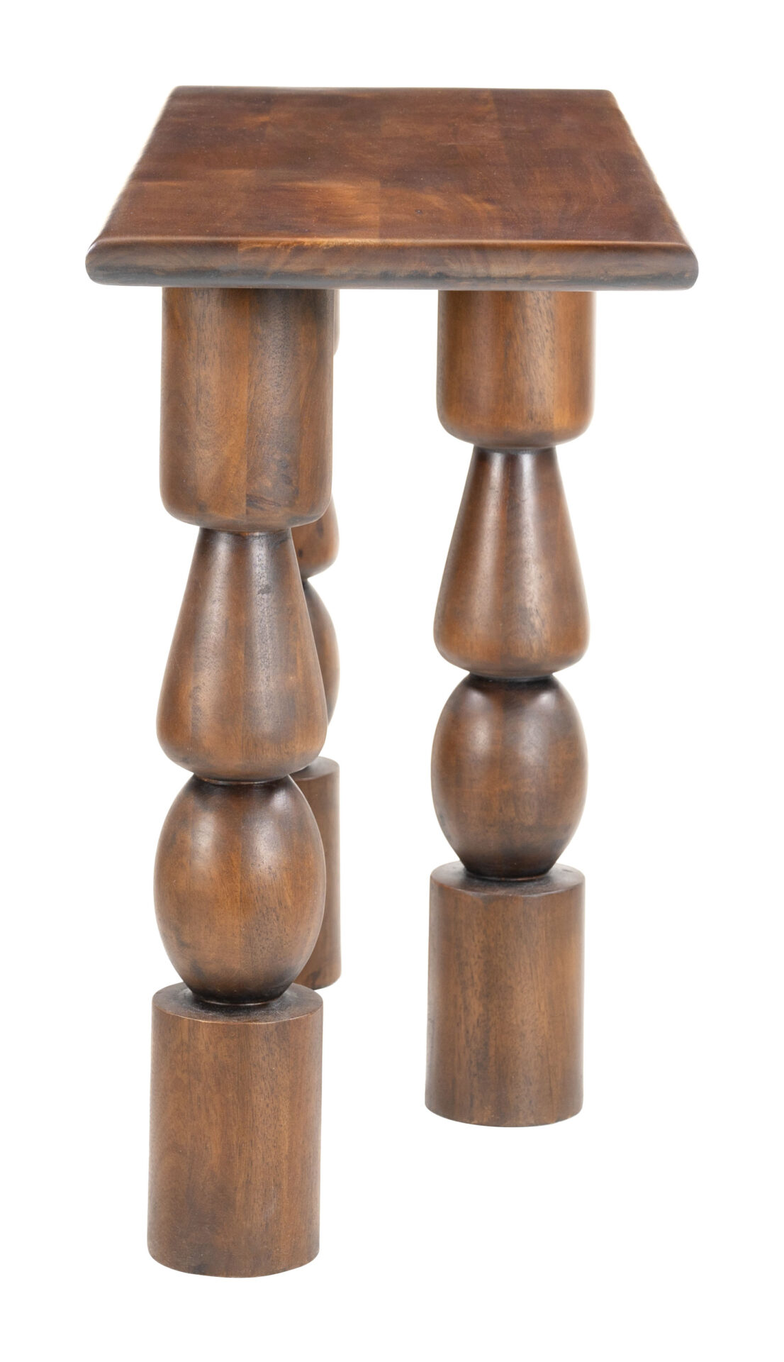 Mid-Century Acacia Wood Console Table with Natural Finish 2 Mid-Century Acacia Wood Console Table with Natural Finish - Image 2