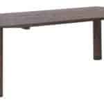 Espresso Wood Dining Table with Rubberwood Frame
