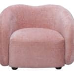 Plush Velvet Accent Chair with Birch Wood Legs - Mauve Pink 12 Plush Velvet Accent Chair with Birch Wood Legs - Mauve Pink