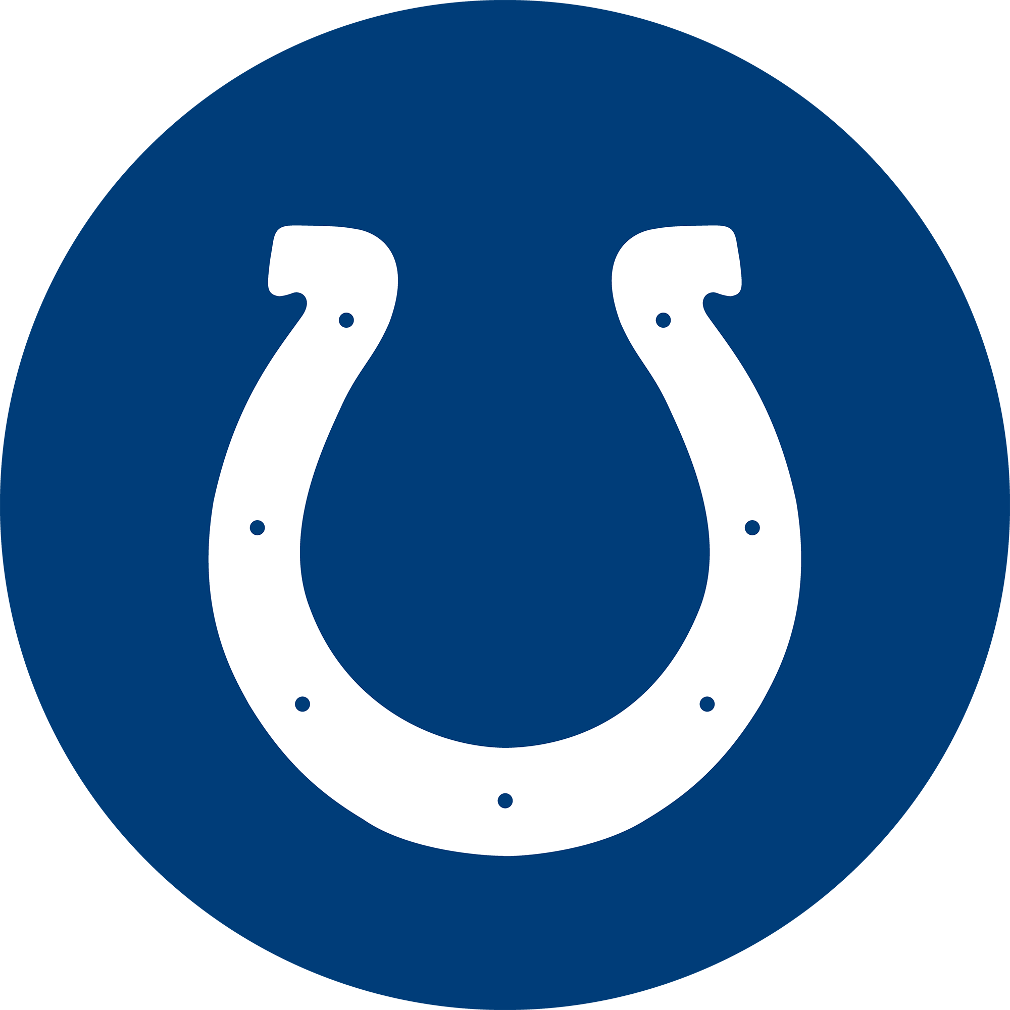 indianapolis colts chrome logo american crafted bar stool