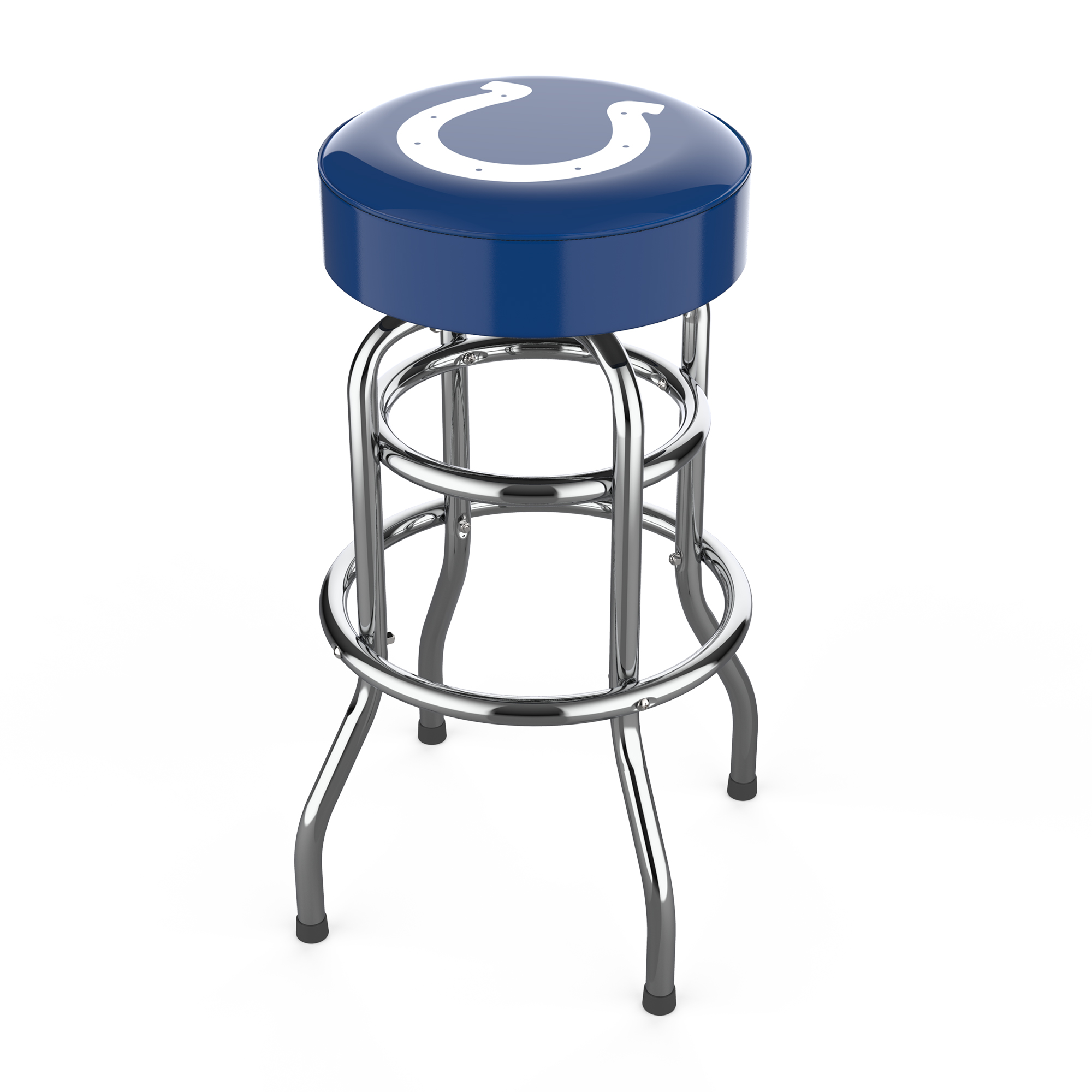 indianapolis colts chrome logo american crafted bar stool