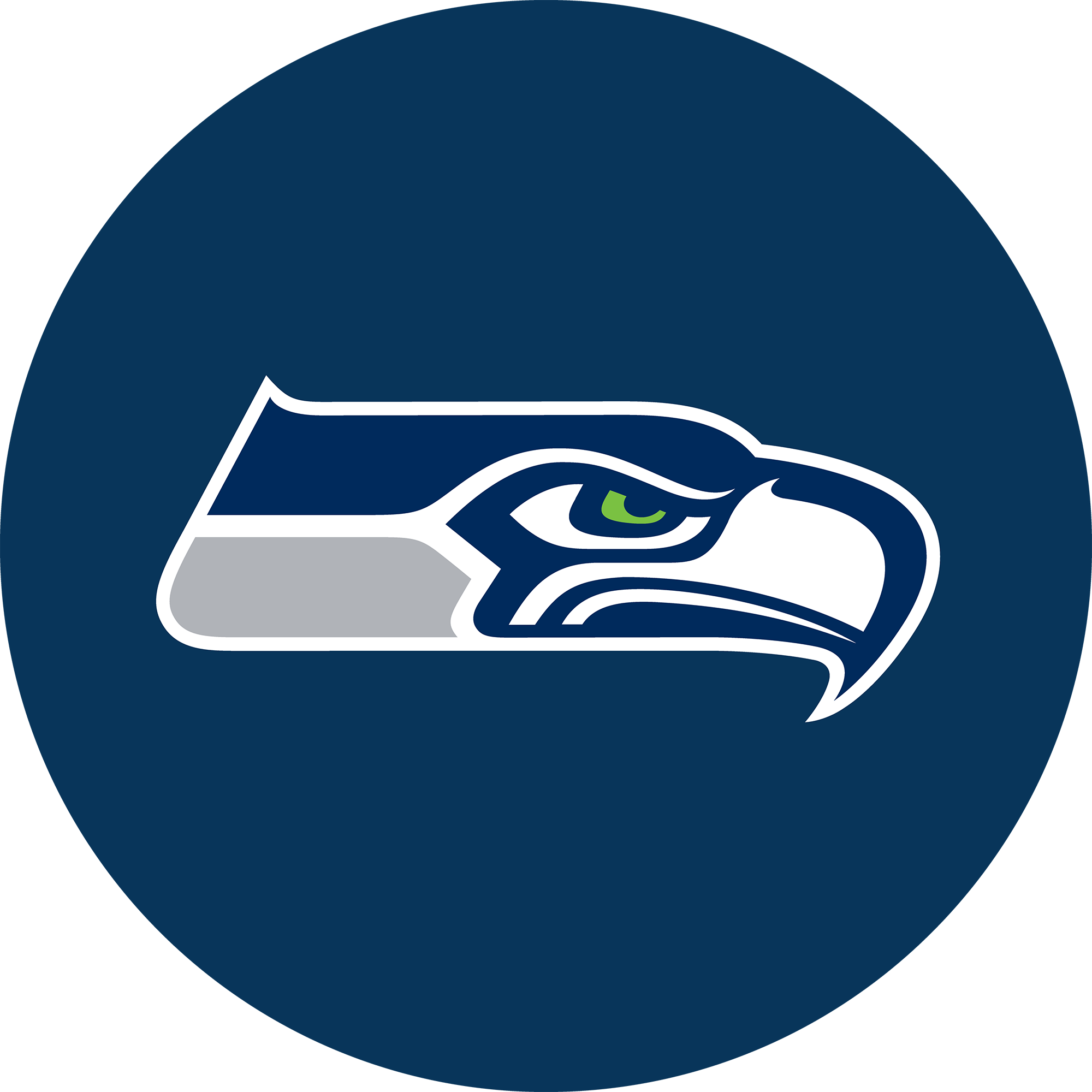 seattle seahawks chrome logo american crafted bar stool