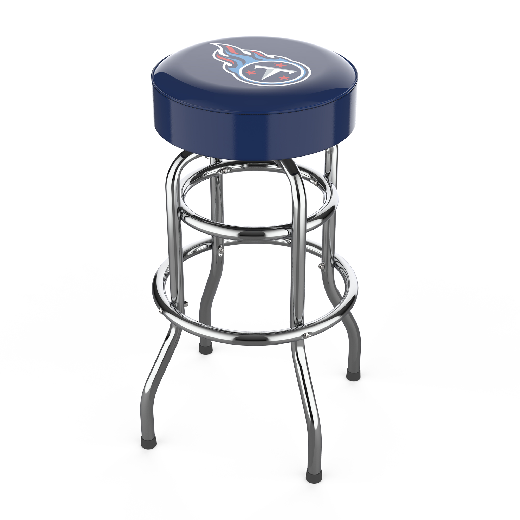tennessee titans chrome logo american crafted bar stool