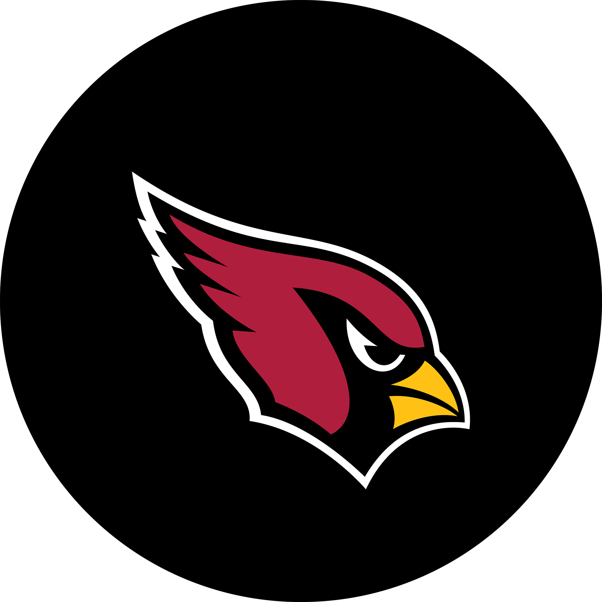 arizona cardinals chrome logo american crafted bar stool