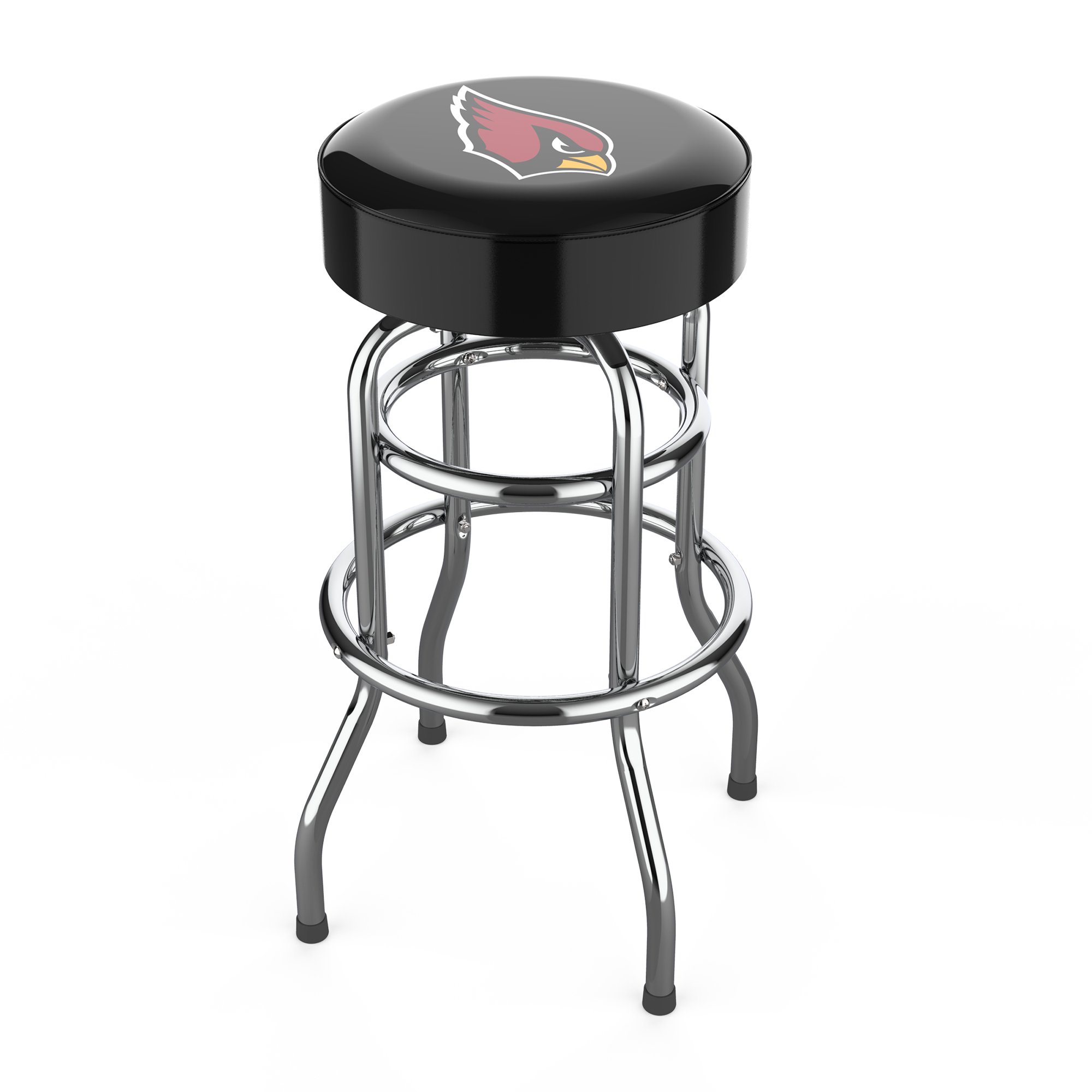 arizona cardinals chrome logo american crafted bar stool