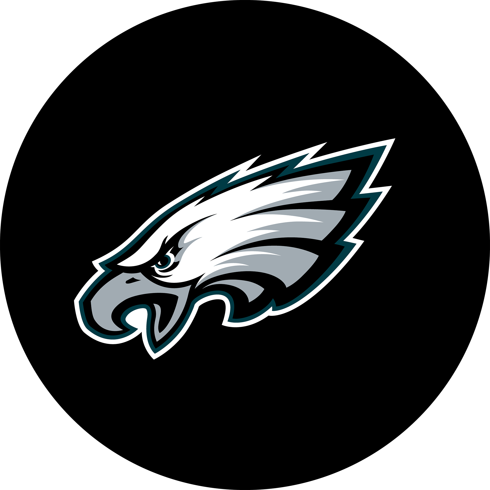 philadelphia eagles chrome logo bar stool