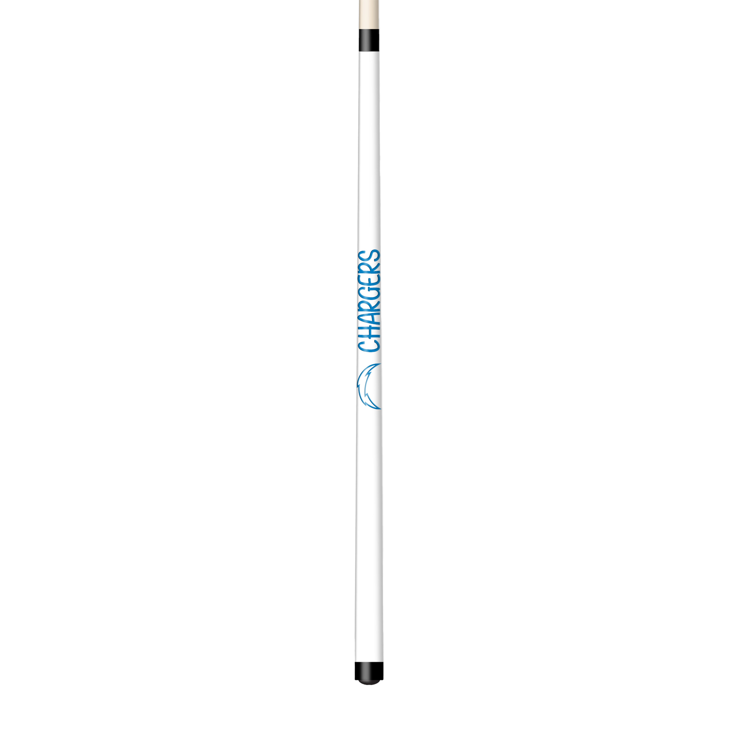 los angeles chargers laser etched maple shorty billiard cue