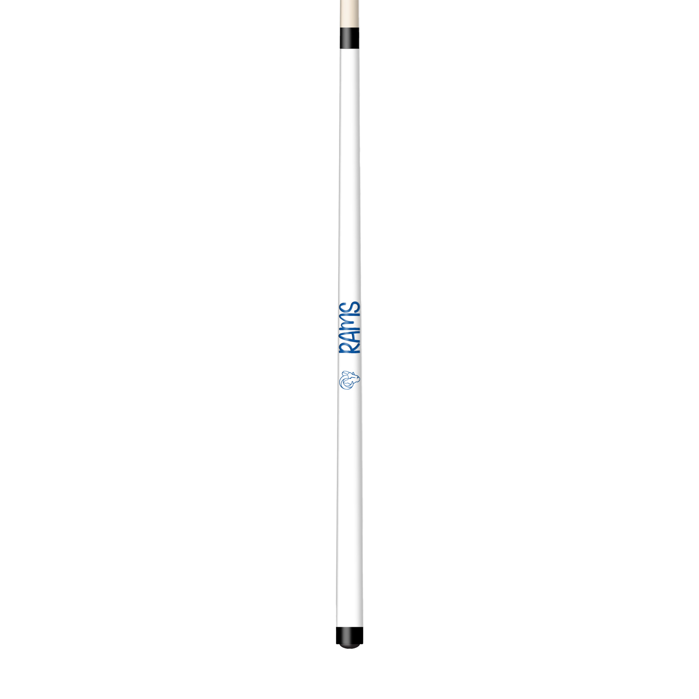 los angeles rams laser etched maple shorty billiard cue
