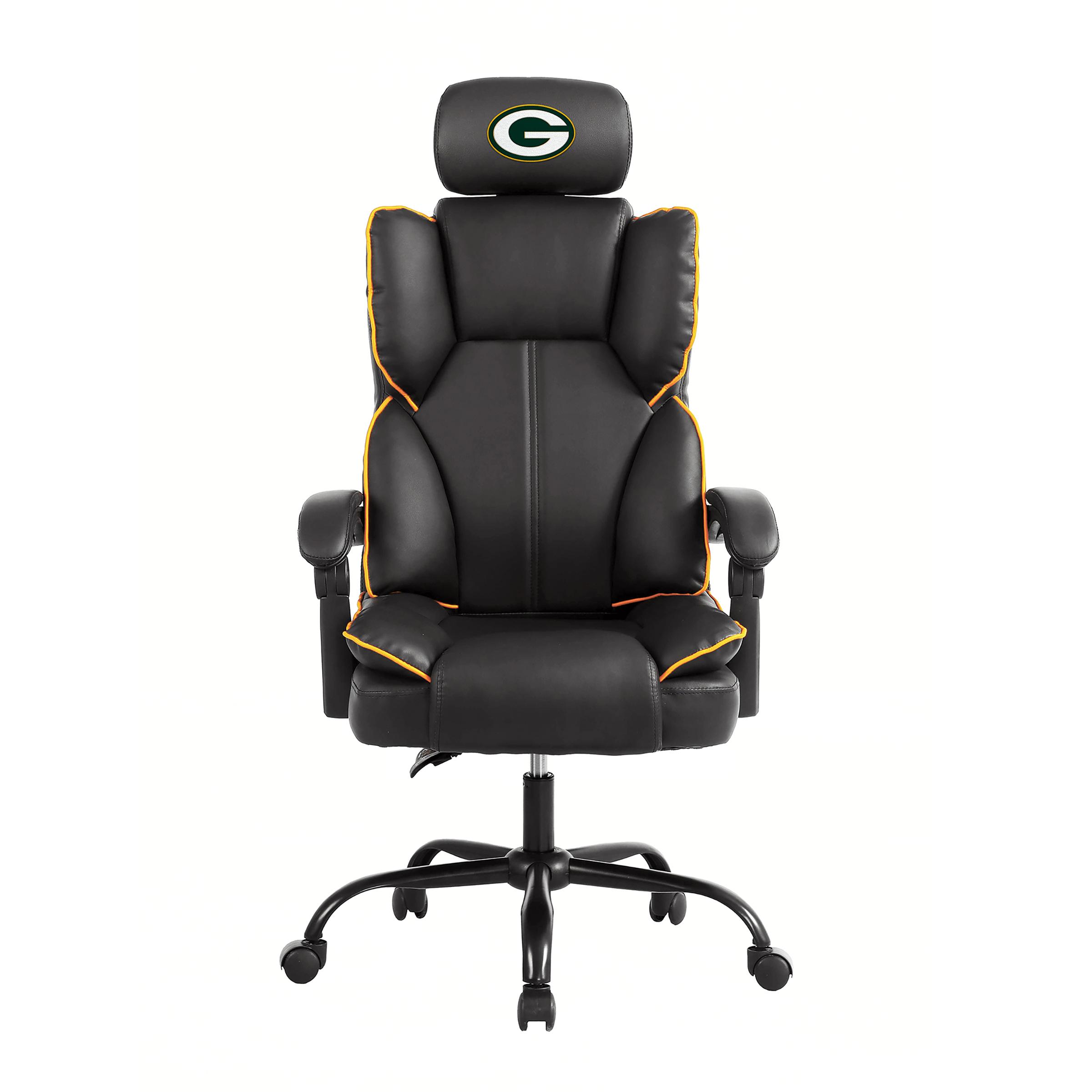 packers embroidered headrest champ chair nfl licensed