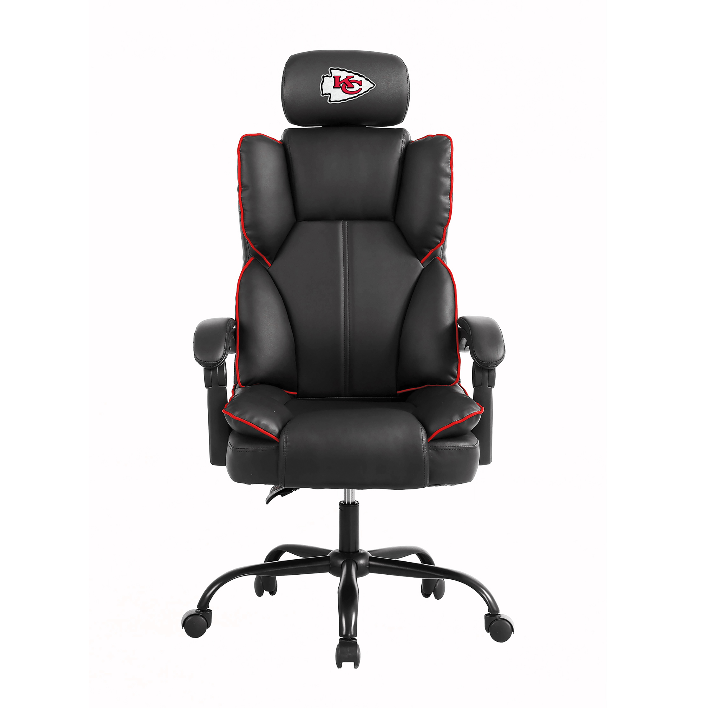kansas city chiefs embroidered headrest adjustable champ chair