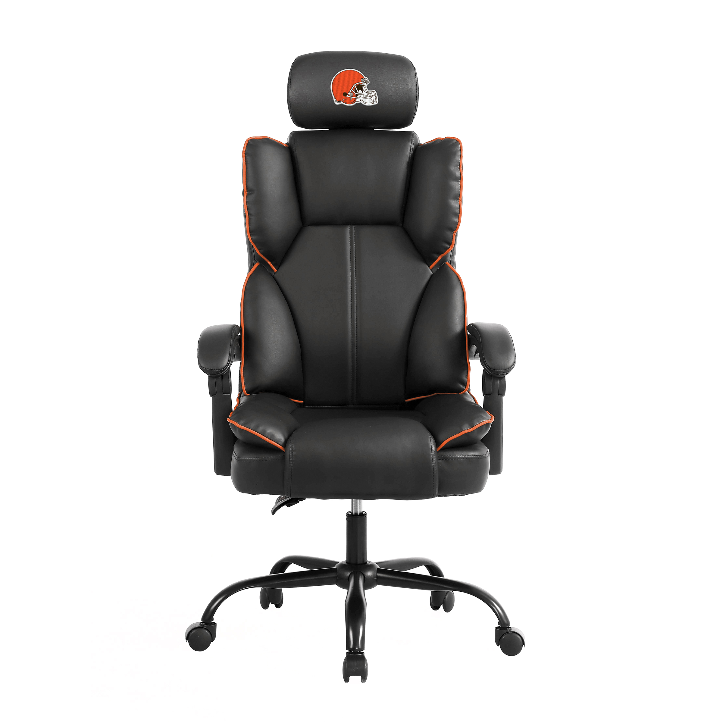 cleveland browns embroidered headrest adjustable champ chair