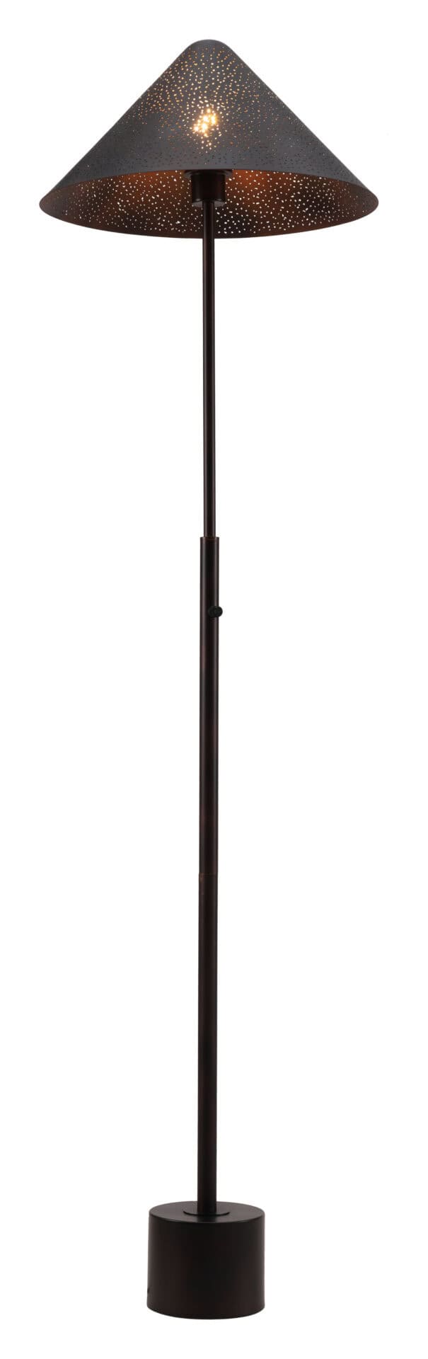 Industrial Bronze Floor Lamp with Dimmable Rotary Switch 4 Industrial Bronze Floor Lamp with Dimmable Rotary Switch - Image 4