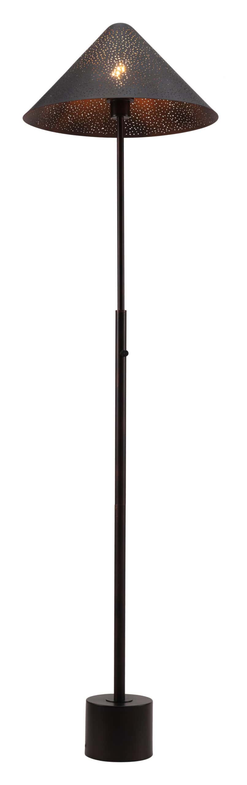 Industrial Bronze Floor Lamp with Dimmable Rotary Switch 10 Industrial Bronze Floor Lamp with Dimmable Rotary Switch