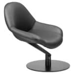Swivel Black Accent Chair with Faux Leather and Steel Base 13 Swivel Black Accent Chair with Faux Leather and Steel Base