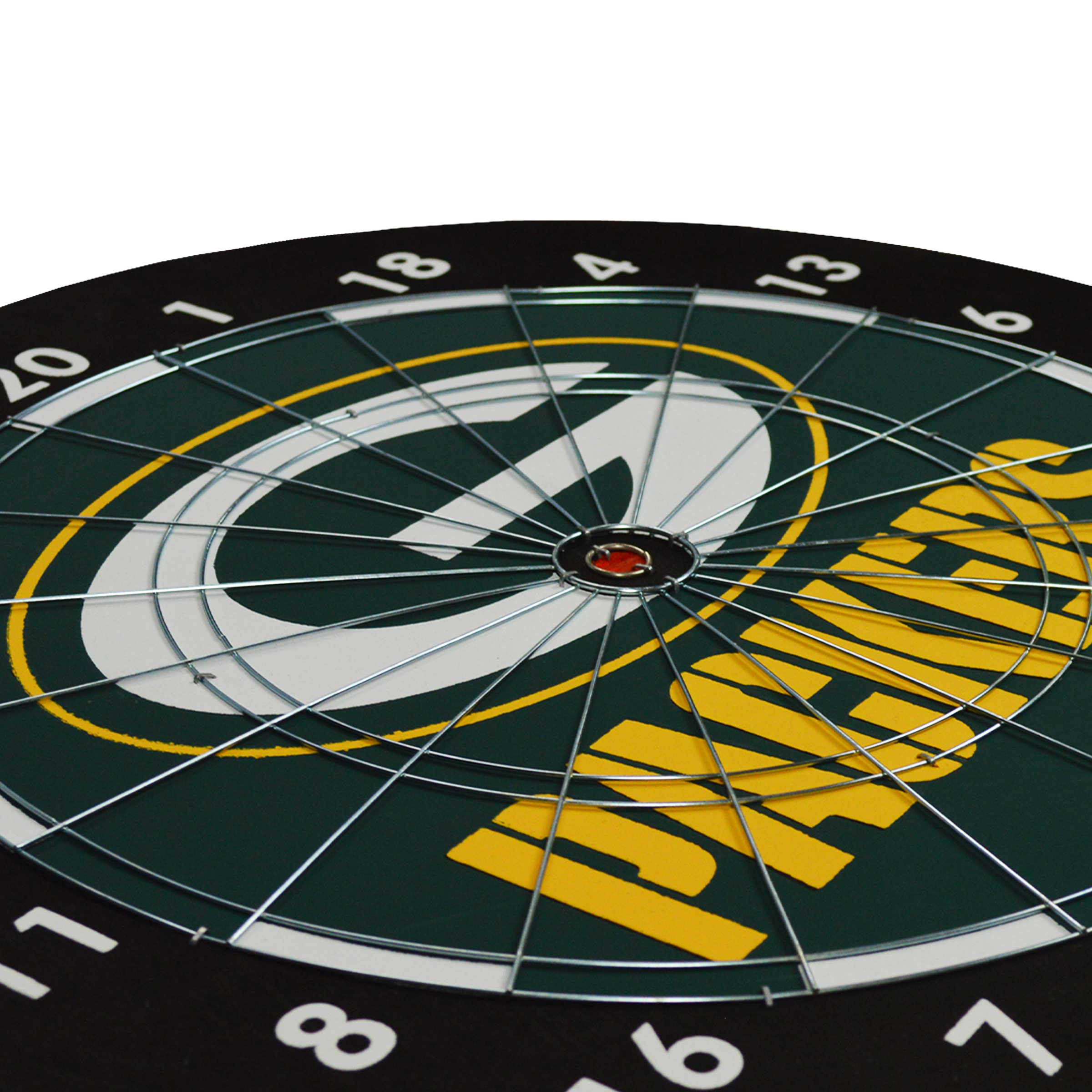 green bay packers paper dartboard set