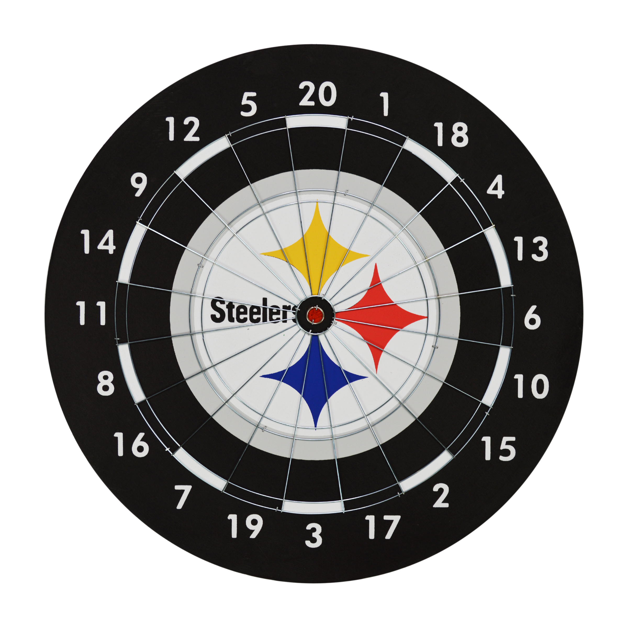 steelers paper dartboard set with darts