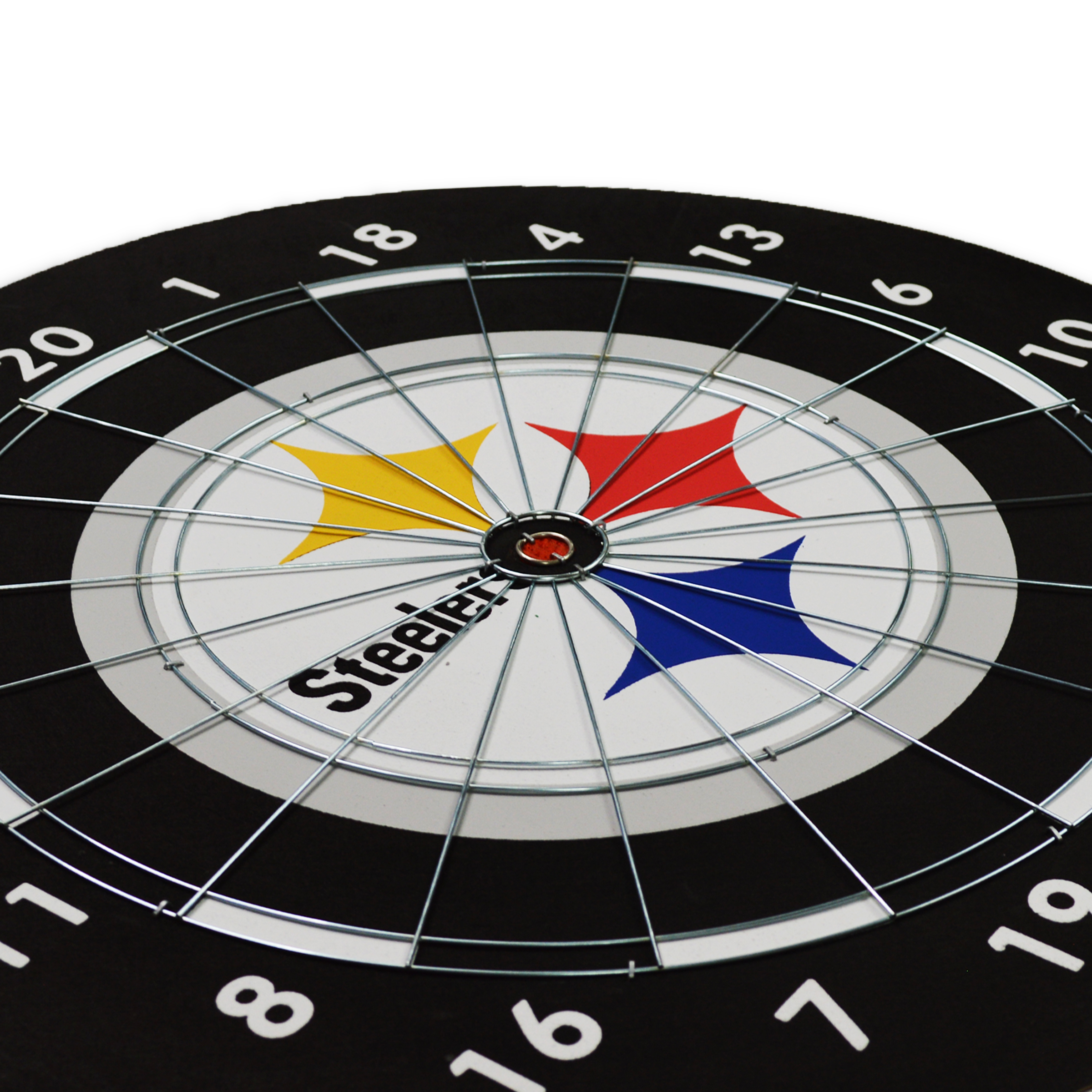 steelers paper dartboard set with darts