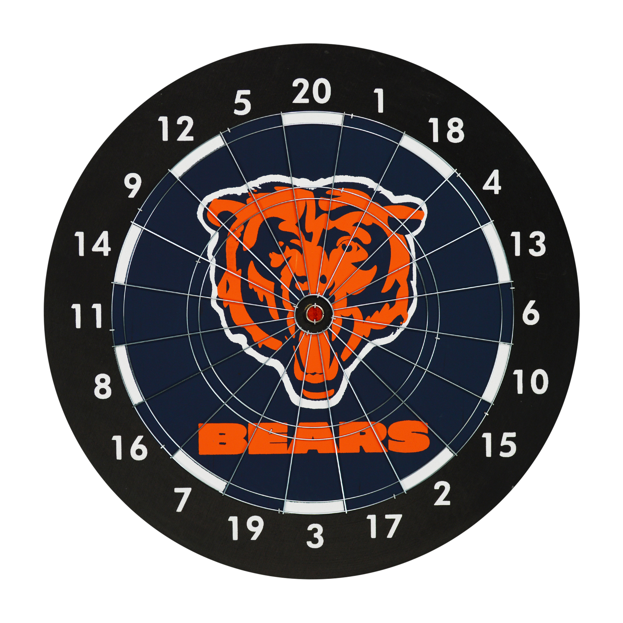 chicago bears paper dartboard set
