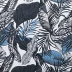 Leaf Print Dining Chair with Black Legs (Set of 2)