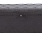 Velvet Upholstered Storage Bench with Tufted Seat and Hidden Compartment 9 Velvet Upholstered Storage Bench with Tufted Seat and Hidden Compartment