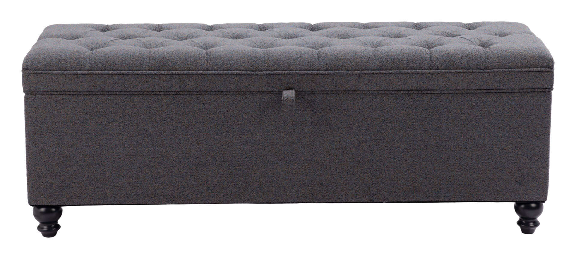Velvet Upholstered Storage Bench with Tufted Seat and Hidden Compartment 3 Velvet Upholstered Storage Bench with Tufted Seat and Hidden Compartment - Image 3