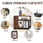 3-Tier Rolling Side Table with Storage and Durable Shelves 13 3-Tier Rolling Side Table with Storage and Durable Shelves