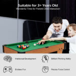 Mini Tabletop Pool Table Set with Accessories for Indoor Fun (Set of 1)