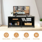 Adjustable 4-Cubby TV Stand for TVs Up to 65 Inches 9 Adjustable 4-Cubby TV Stand for TVs Up to 65 Inches