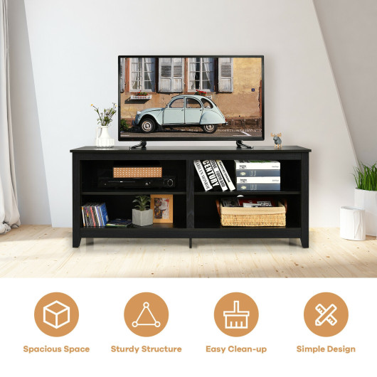 Adjustable 4-Cubby TV Stand for TVs Up to 65 Inches 2 Adjustable 4-Cubby TV Stand for TVs Up to 65 Inches - Image 2