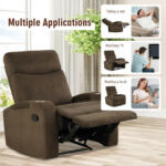Recliner Chair with Arm Storage and Cup Holders (Single)