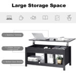 Lift Top Coffee Table with Hidden Storage and Lower Shelf 26 Lift Top Coffee Table with Hidden Storage and Lower Shelf