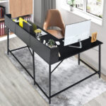 L-Shaped Computer Desk with Hutch and Bookshelf for Offices 20 L-Shaped Computer Desk with Hutch and Bookshelf for Offices