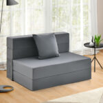 Tri-Fold Sofa Bed Mattress with Pillow for Compact Spaces