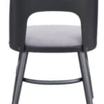 Gray & Black Mid-Century Modern Dining Chairs with Rubberwood Frame (Set of 2) 15 Gray & Black Mid-Century Modern Dining Chairs with Rubberwood Frame (Set of 2)