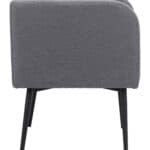 Gray Dining Chair with Steel Frame and Performance Fabric 10 Gray Dining Chair with Steel Frame and Performance Fabric