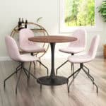 Round Pedestal Dining Table for Kitchen, Living Room, or Bar 11 Round Pedestal Dining Table for Kitchen, Living Room, or Bar