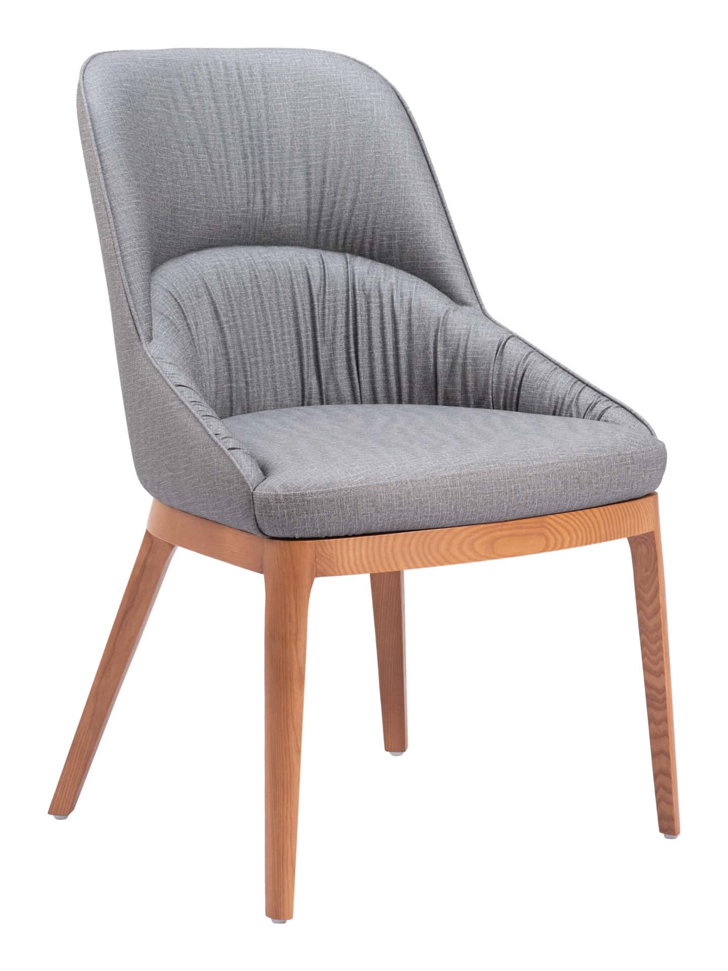 Slate Gray Dining Chairs with Ash Wood Legs (Set of 2) 6 Slate Gray Dining Chairs with Ash Wood Legs (Set of 2) - Image 6