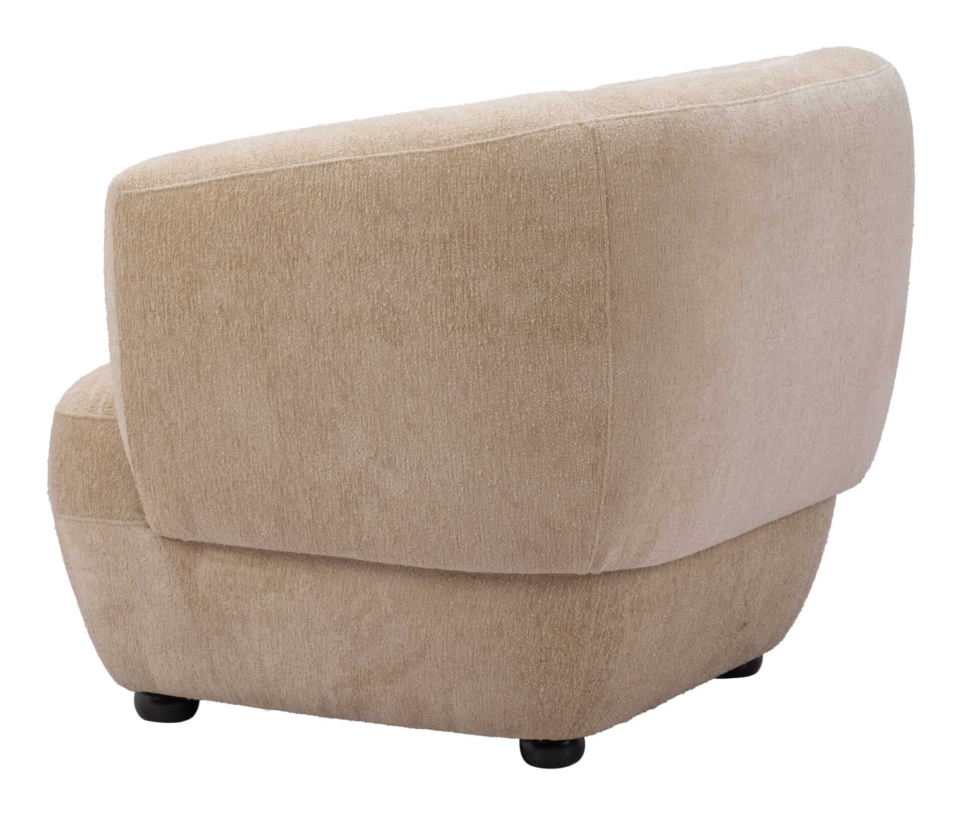 Velvet Accent Chair with Birch Legs and Armrest Support 7 Velvet Accent Chair with Birch Legs and Armrest Support - Image 7